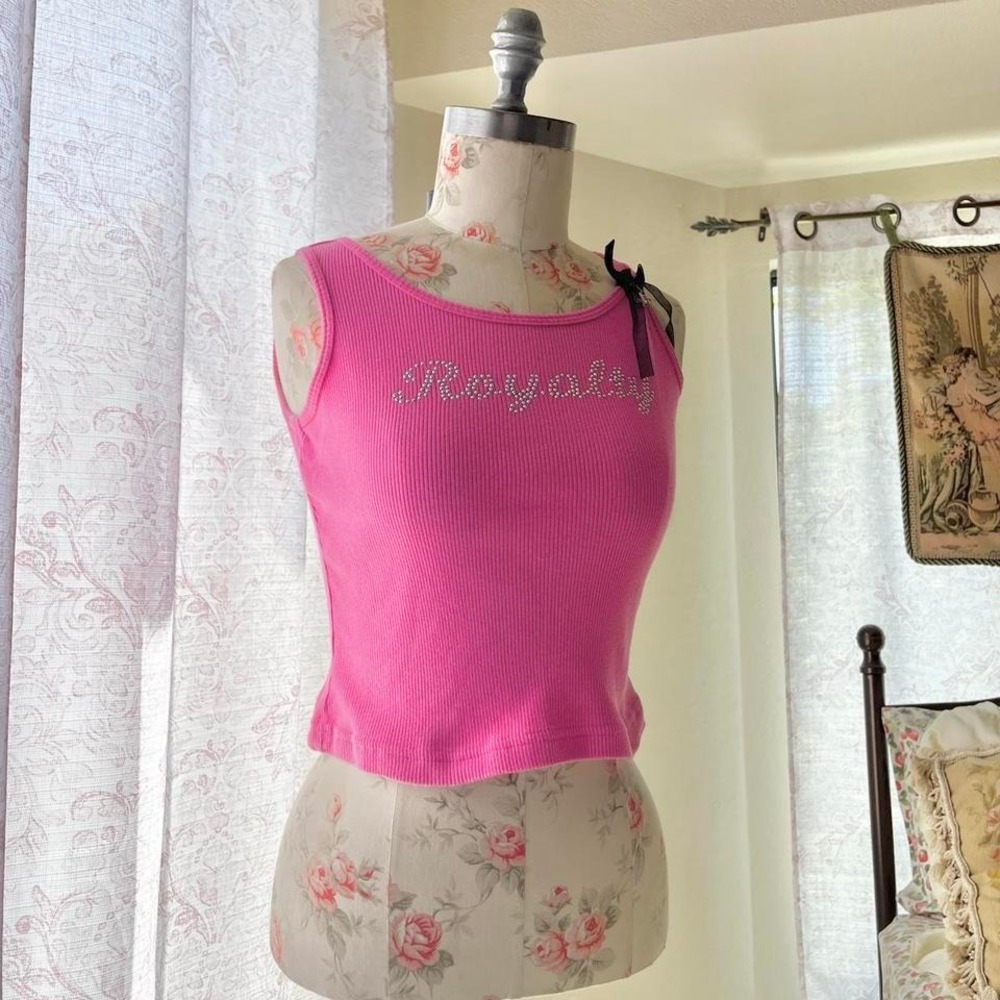 y2k pink‎ mcbling top